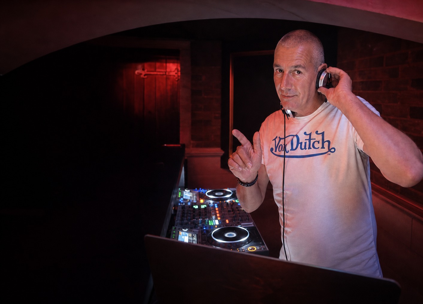 Chris Lowrie DJing live